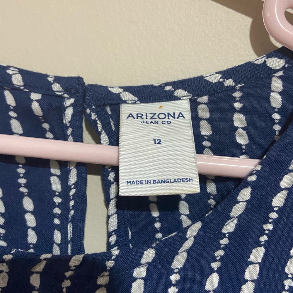 Girls Size 12 Blue and White Dress - Picture 3 of 3